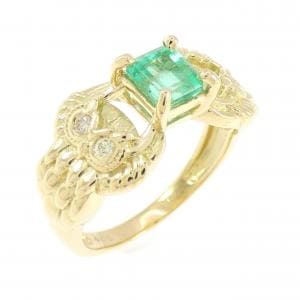 ジーエスティービー エメラルド リング 0.70CT