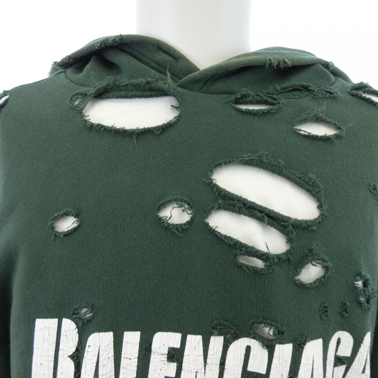 バレンシアガ BALENCIAGA キャップスデストロイドフーディープルオーバー 659403 TKVB6 UNISEX パーカー