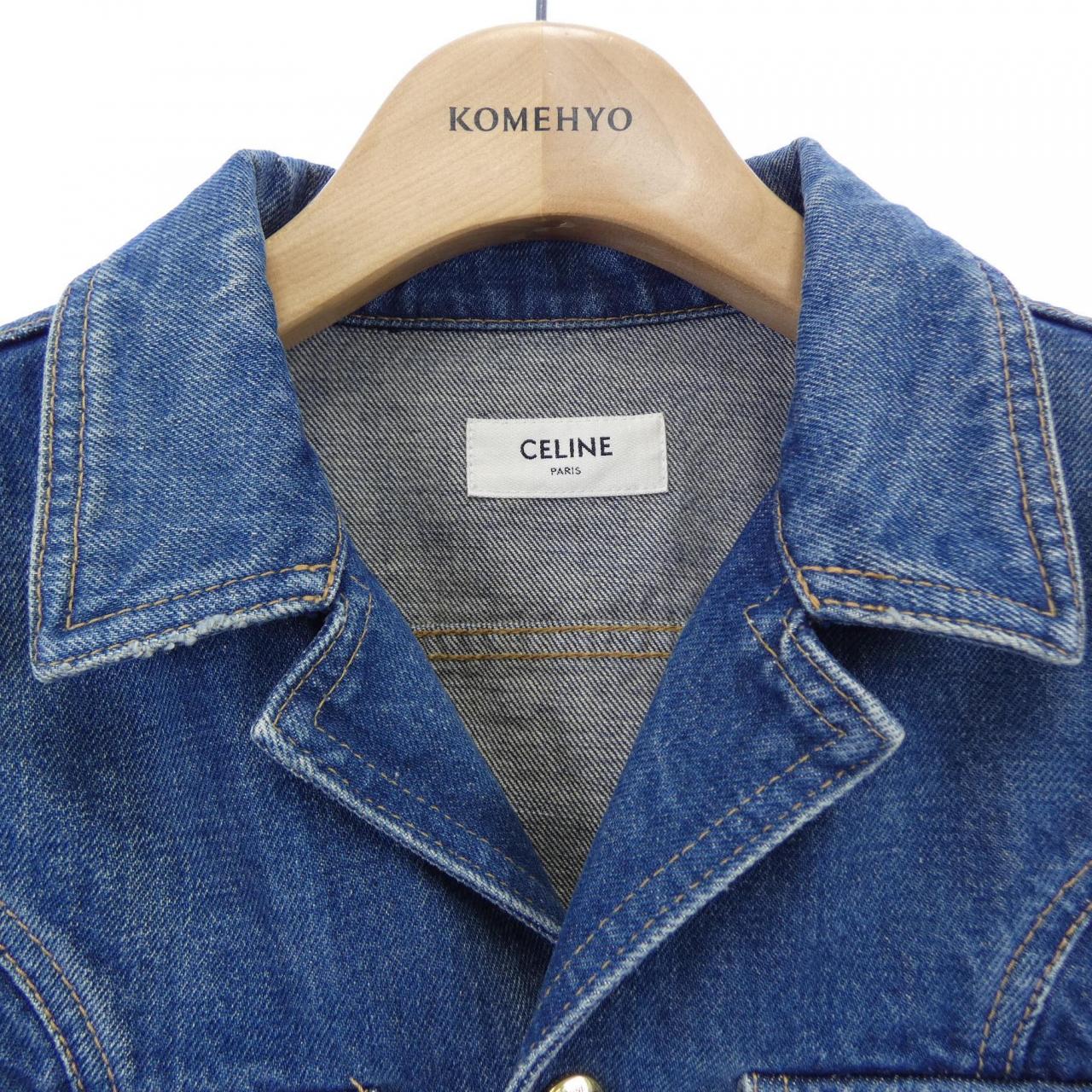 セリーヌ CELINE トリオンフ 2Q827365M デニムジャケット