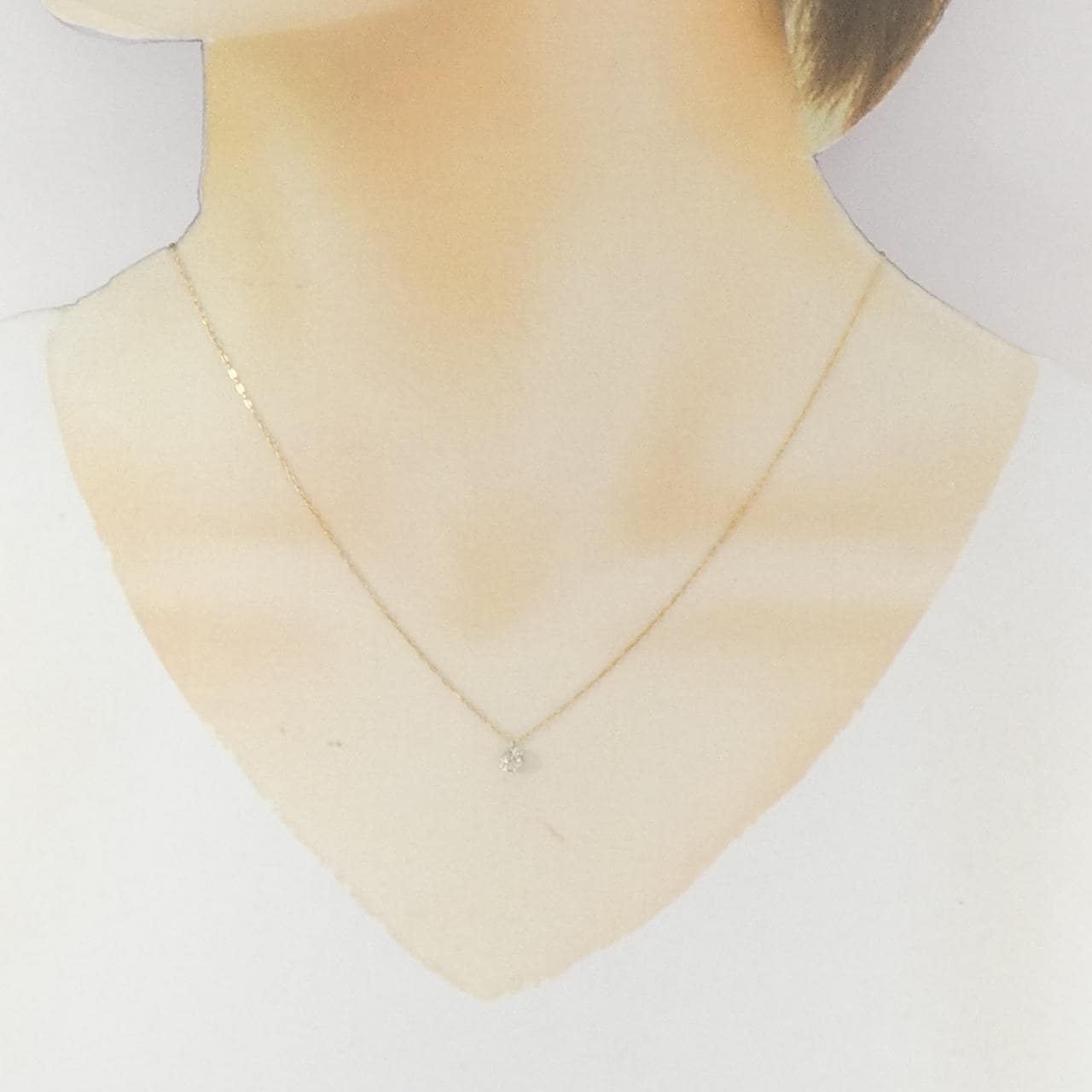 アガット ダイヤモンド ネックレス 0.08CT