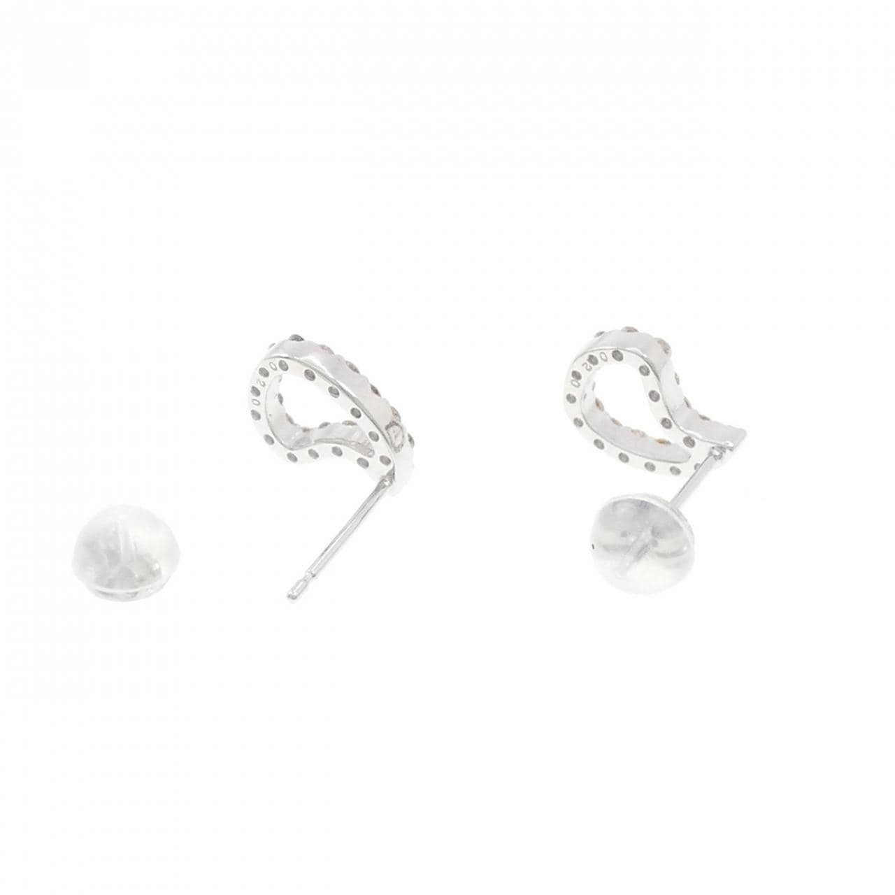K18WG ダイヤモンド ピアス 0.40CT