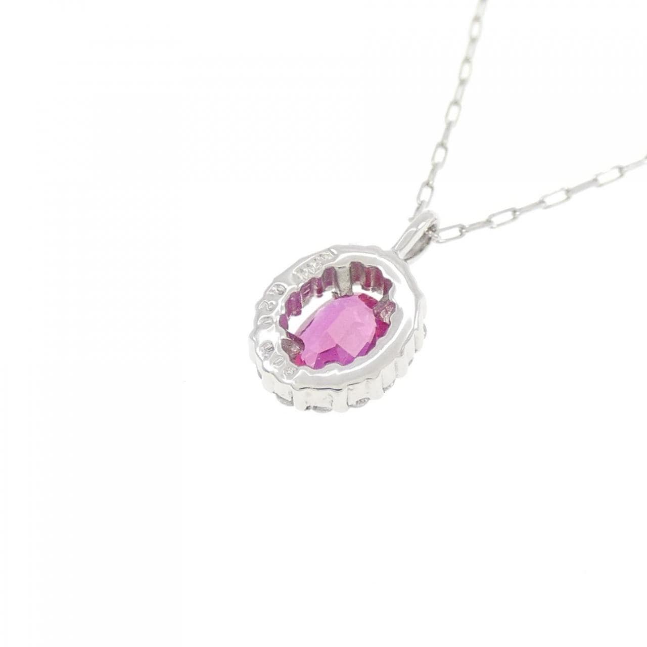 [BRAND NEW] PT Ruby Necklace 0.20CT