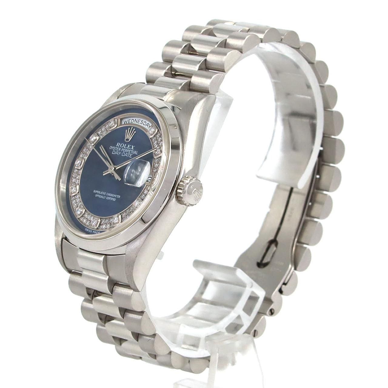 ロレックス デイデイト 18206MG PT 自動巻 U番