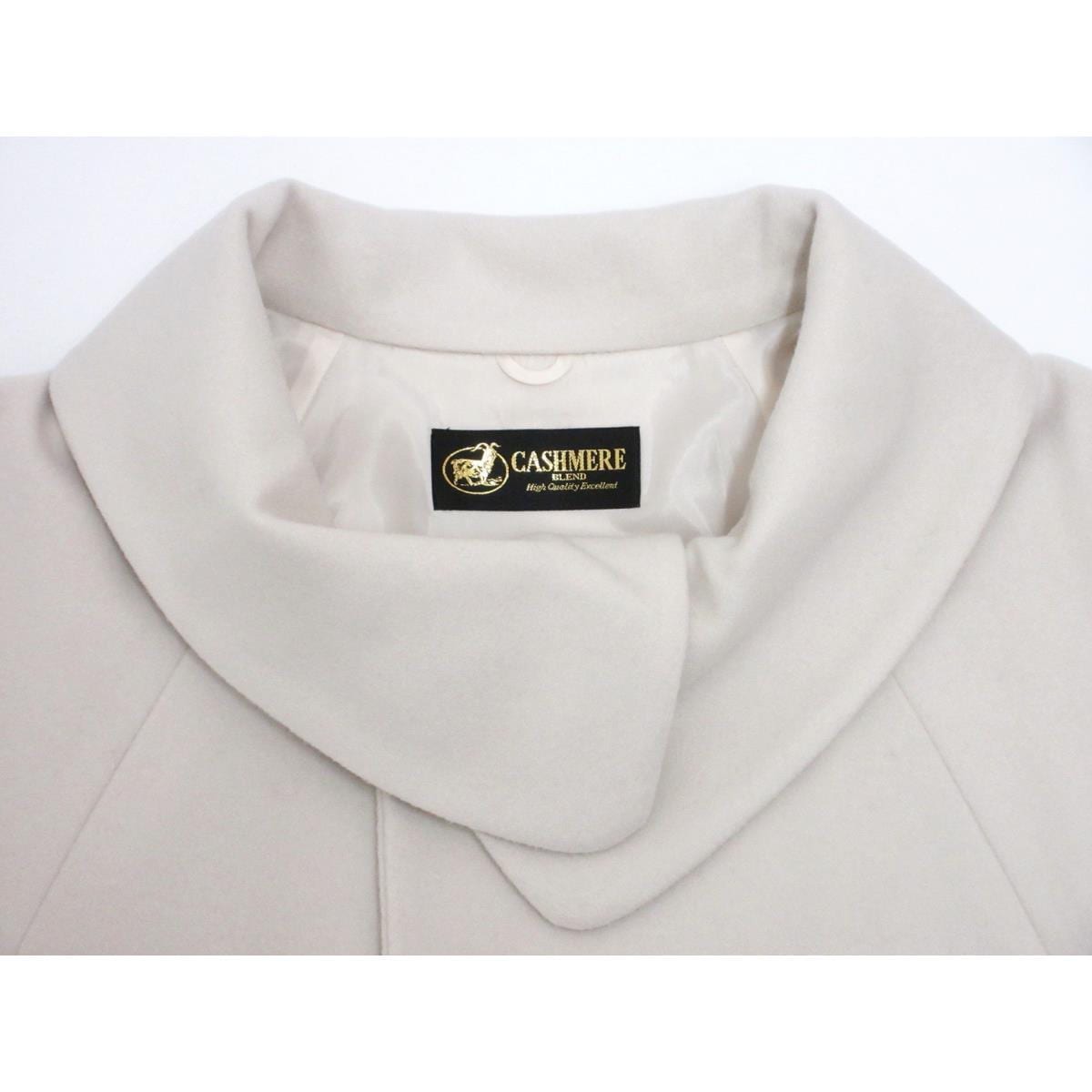 【新品】お洒落コート　カシミヤ混　ロール衿