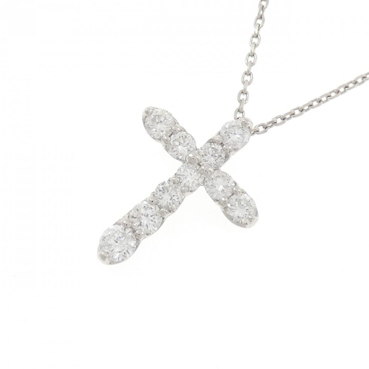 PT900/PT850 クロス ダイヤモンド ネックレス 1.00CT
