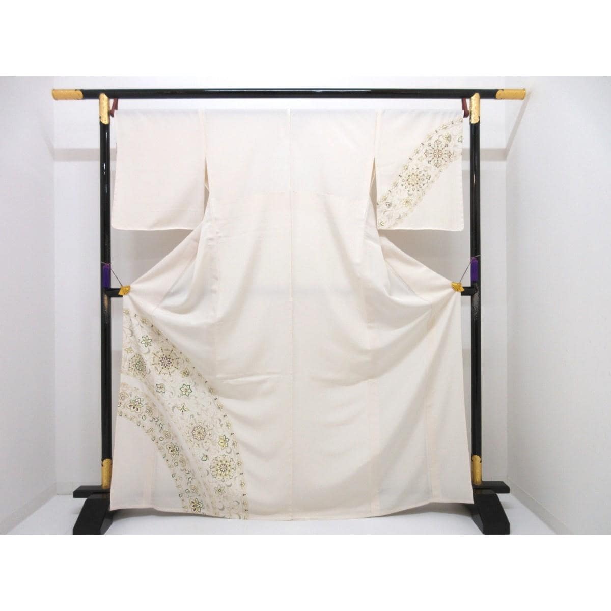【新品】単衣　訪問着　京友禅金彩加工