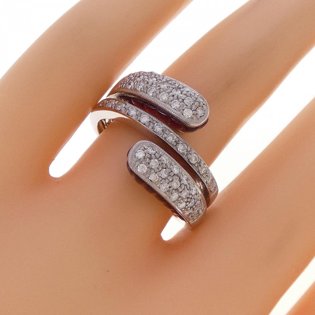 750WG ガーネット リング 4.86CT