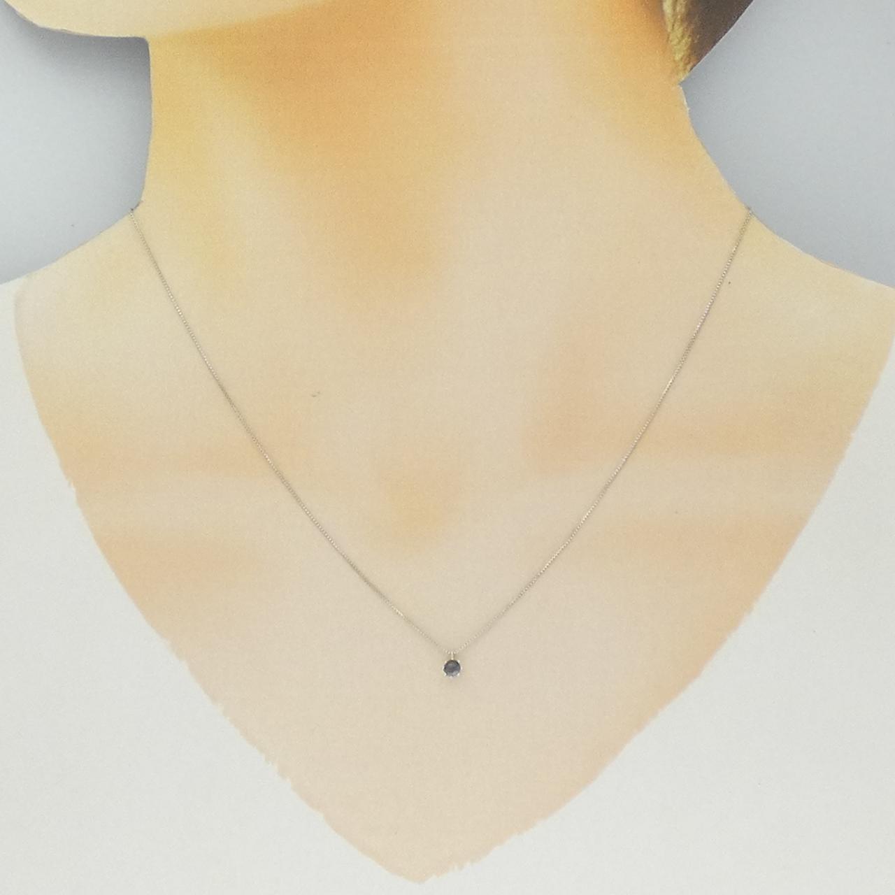 K18WG ダイヤモンド ネックレス 0.10CT