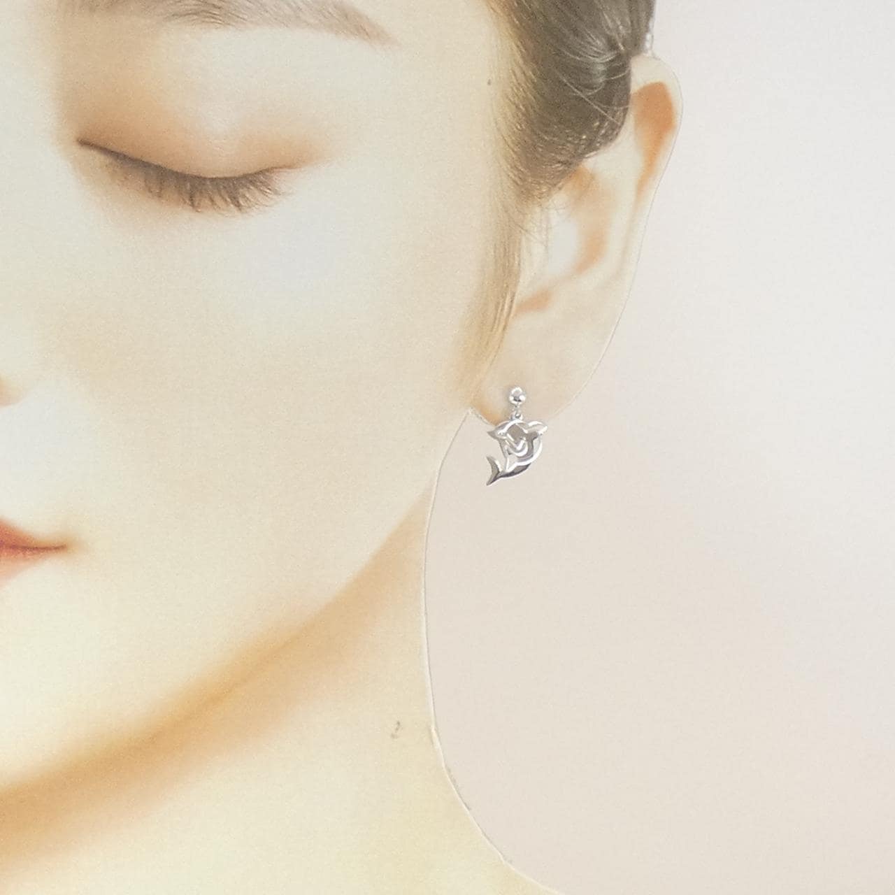 14KWG/K14WG ドルフィン ピアス