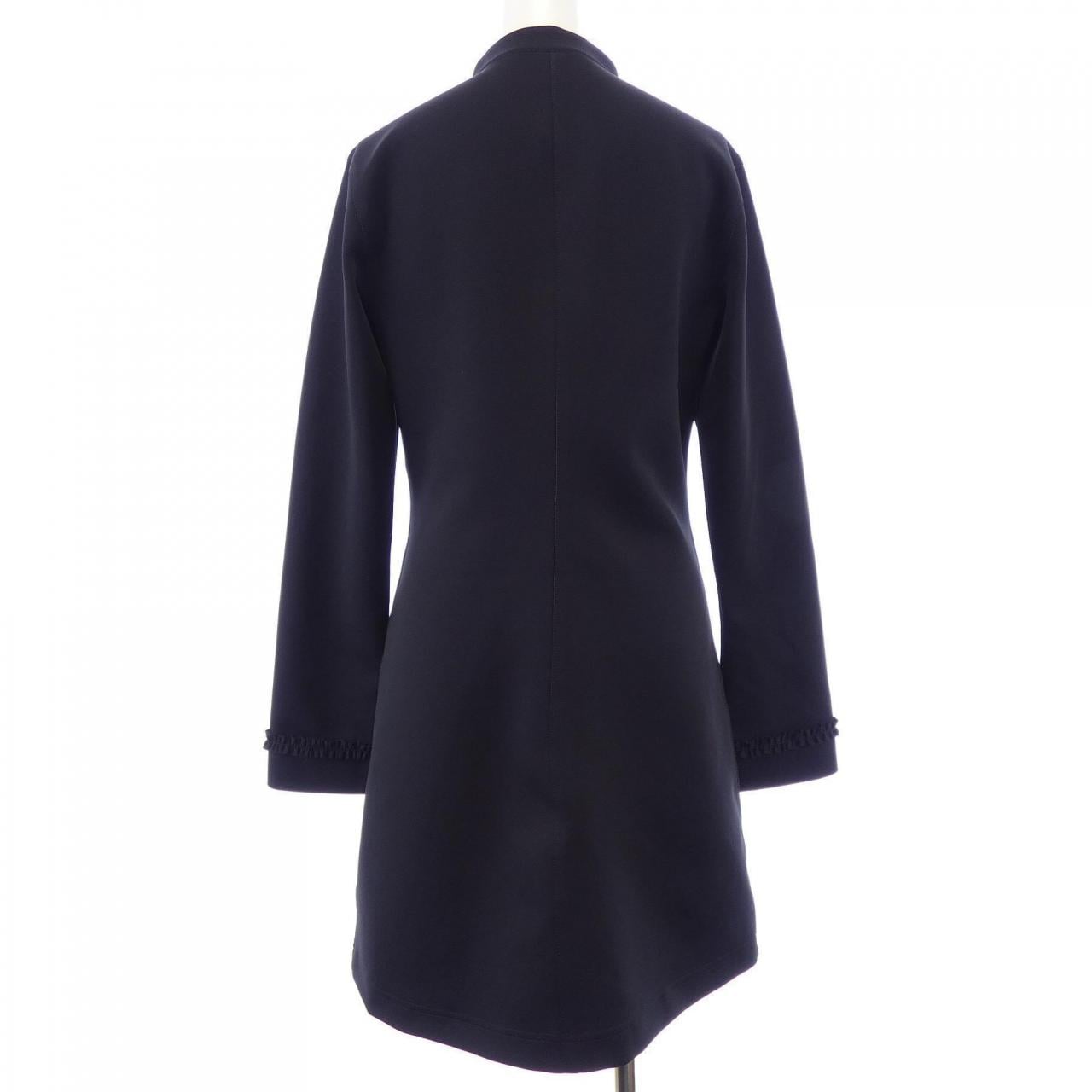 ルイヴィトン LOUIS VUITTON ラッフルトリムロングスリーブテクニカルジャージードレス FUDS12G72 ワンピース