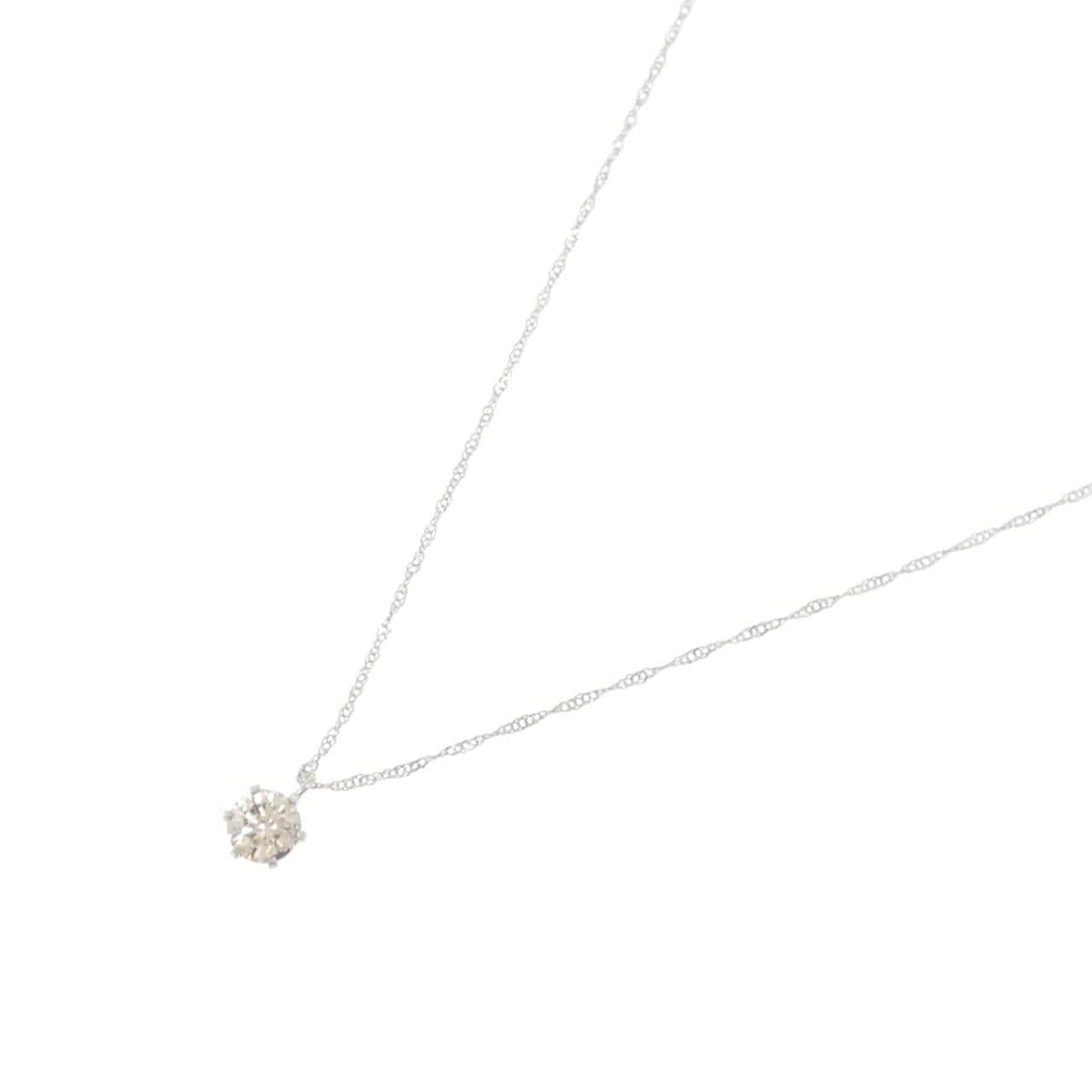 PT900/PT850 ソリティア ダイヤモンド ネックレス 0.40CT