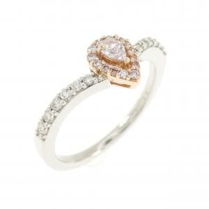 ジーエスティービー ピンクダイヤモンド リング 0.111CT
