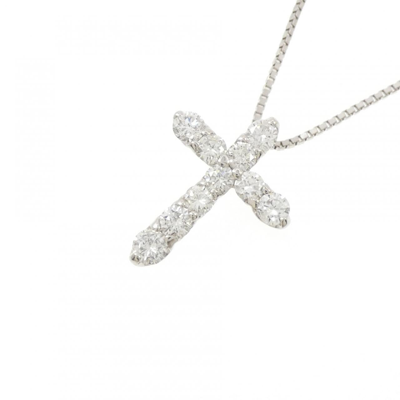 PT900/PT850 クロス ダイヤモンド ネックレス 1.04CT