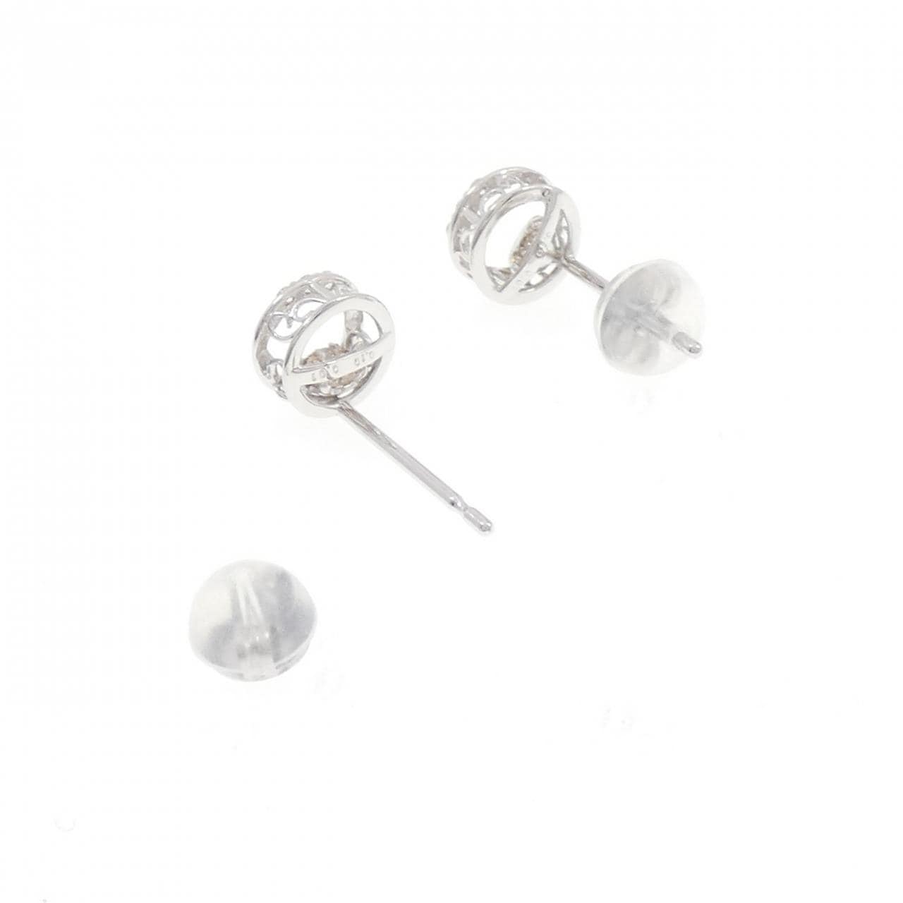 K18WG ダイヤモンド ピアス 0.20CT