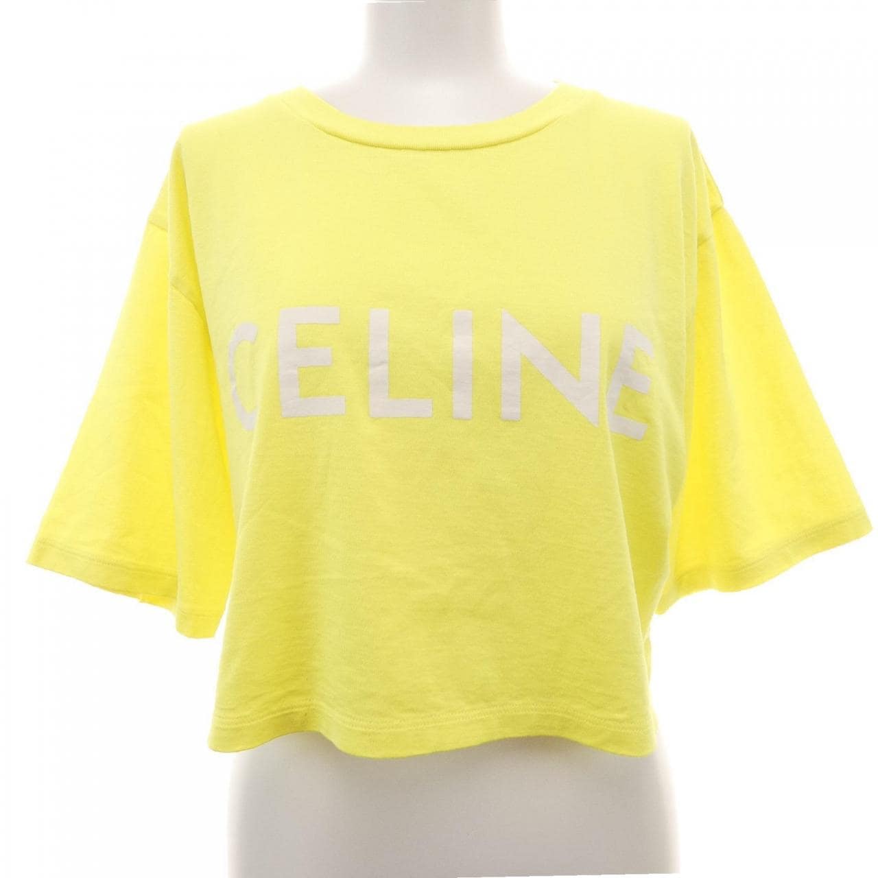 セリーヌ CELINE CELINEプリント クロップドTシャツ 2X761671Q Tシャツ
