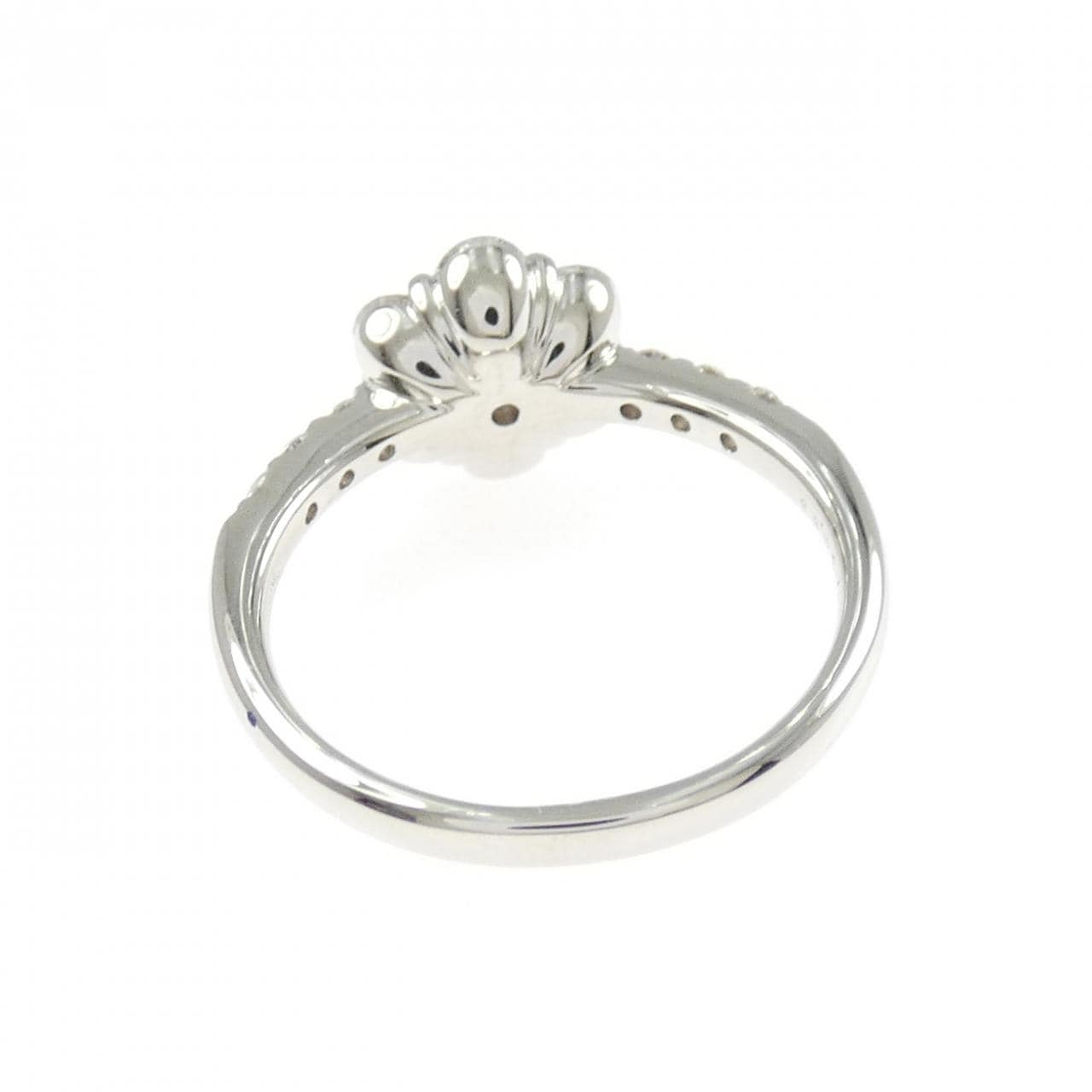 PT900 フラワー ピンクダイヤモンド リング 0.12CT