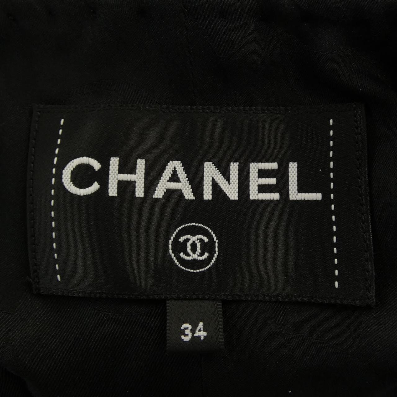 シャネル CHANEL LOOK56 P80445V72486 25B ノーカラージャケット