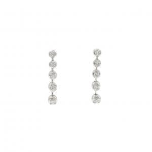 PT950 ダイヤモンド ピアス 0.20CT