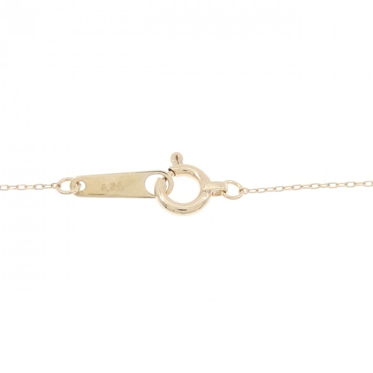 K10YG ハート アクアマリン ネックレス 0.26CT