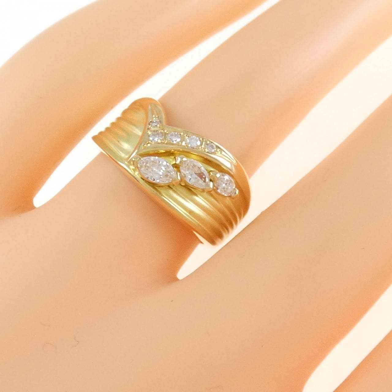 K18YG ダイヤモンド リング 0.26CT