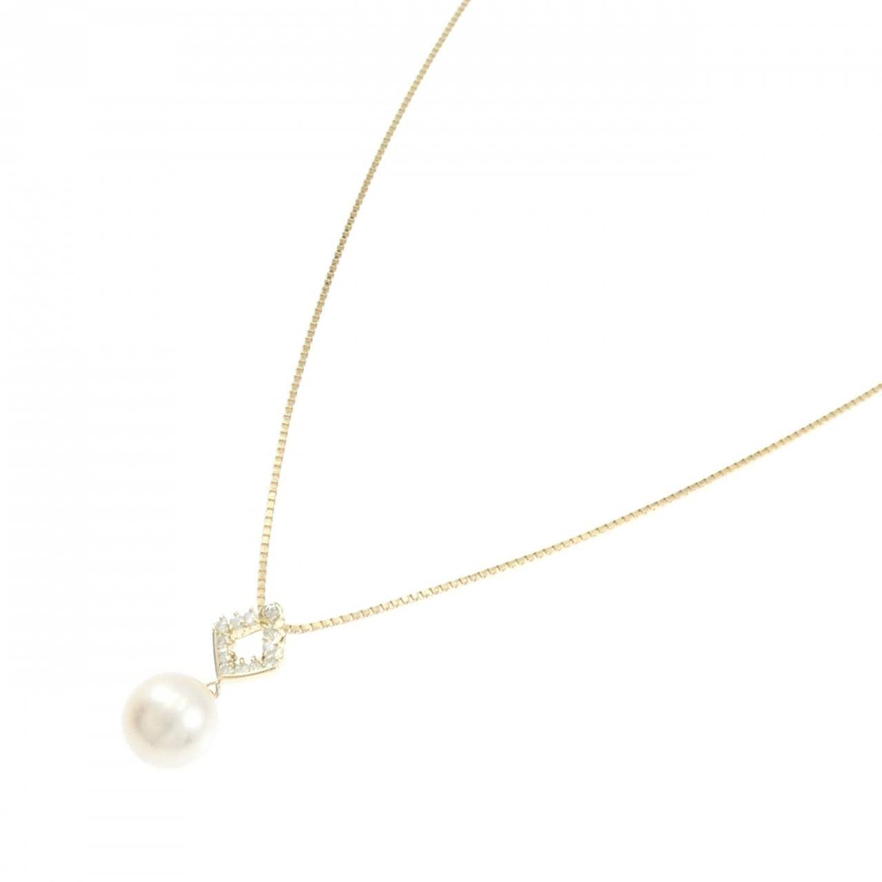 K18YG アコヤパール ネックレス 9.1mm