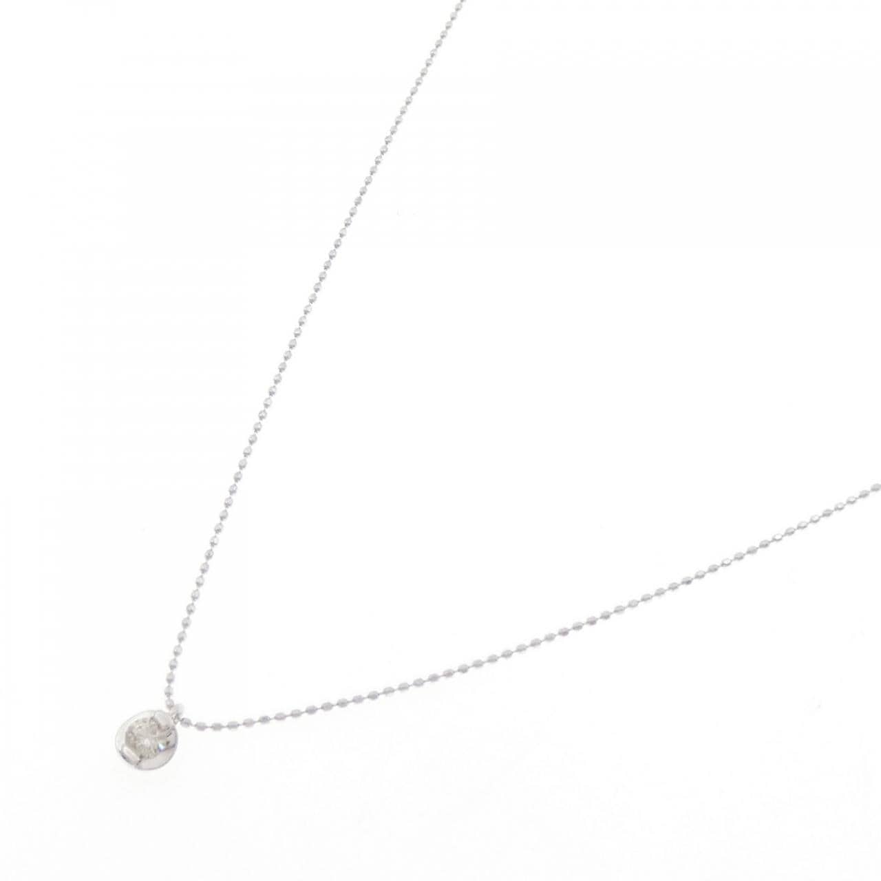 K10WG ダイヤモンド ネックレス 0.15CT