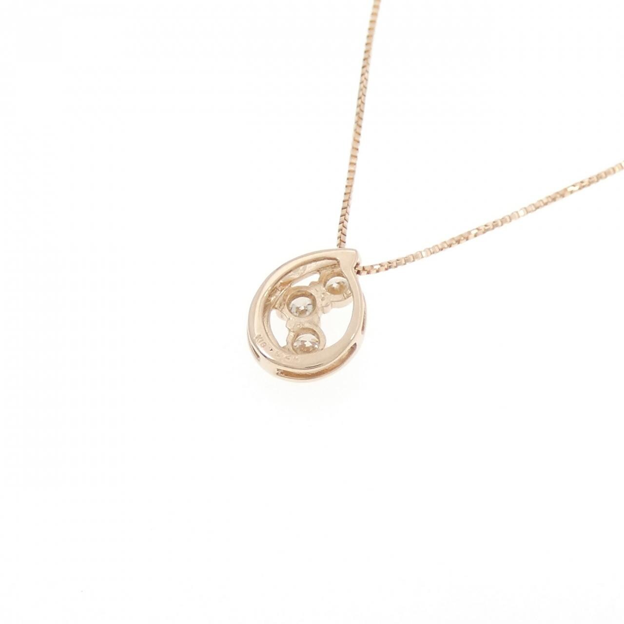 K18PG ダイヤモンド ネックレス 0.20CT