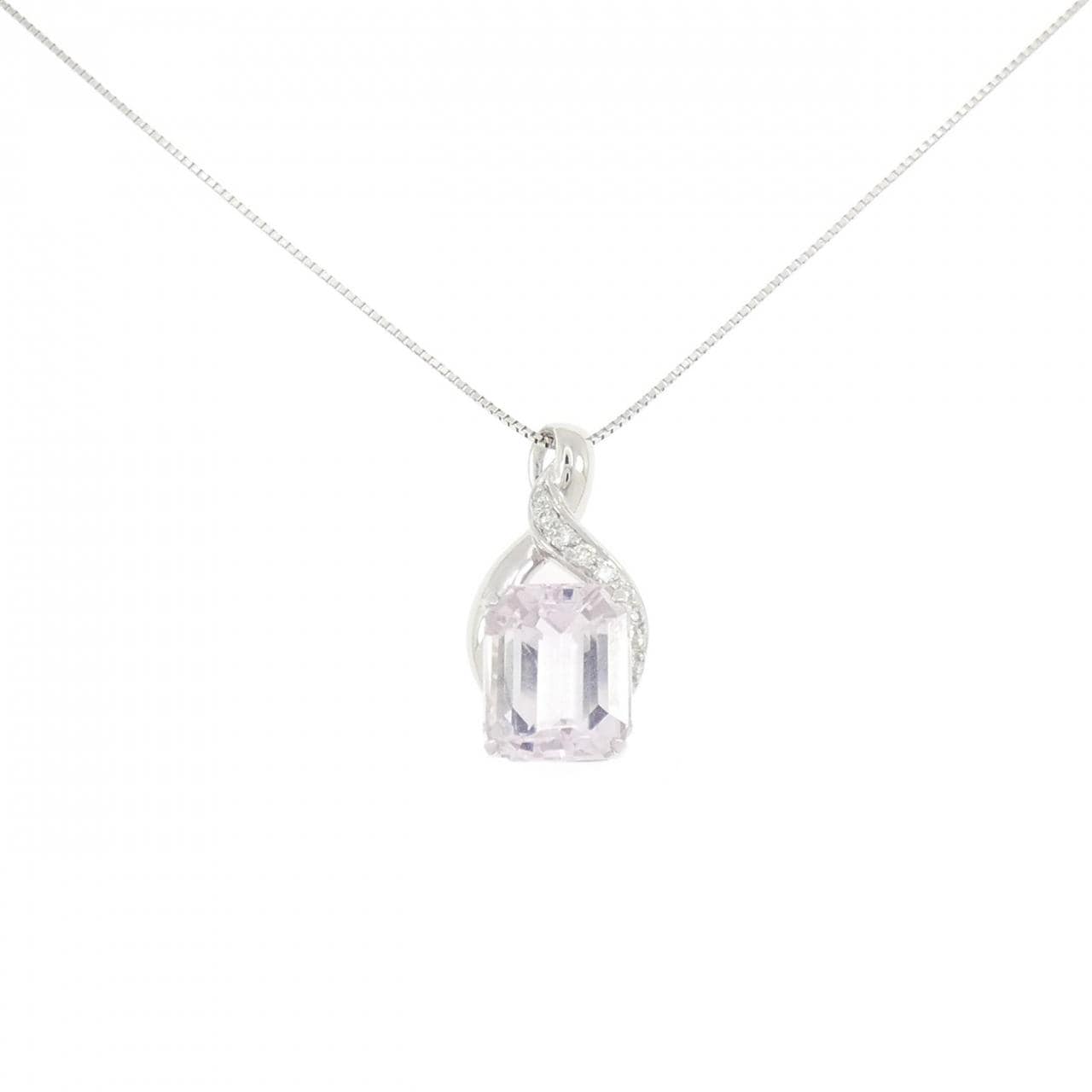 PT900/PT850 クンツァイト ネックレス 6.65CT