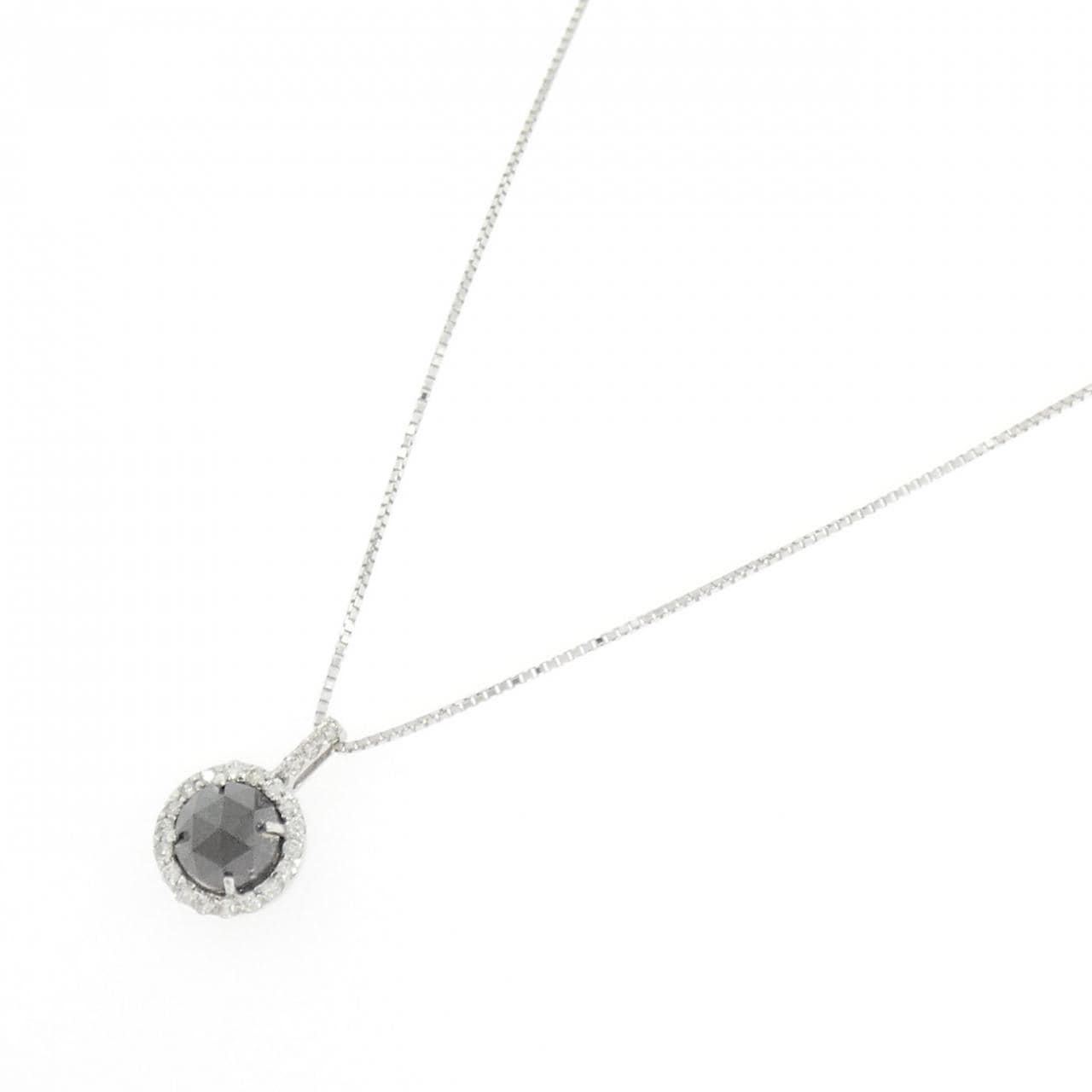 K18WG ダイヤモンド ネックレス 1.09CT