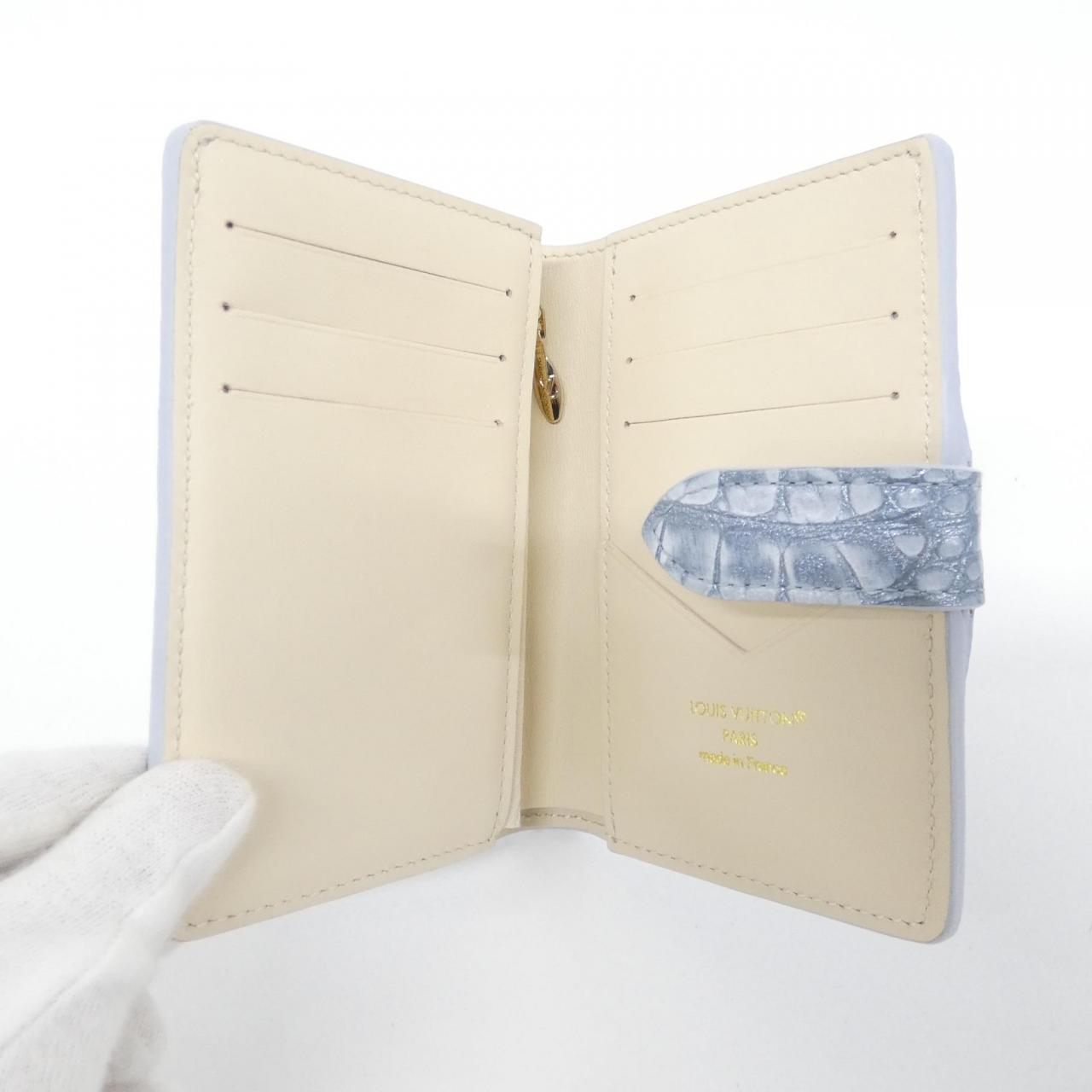 ルイヴィトン エキゾチック レザー LVヴェルティカル ウォレット コンパクト N88275 財布