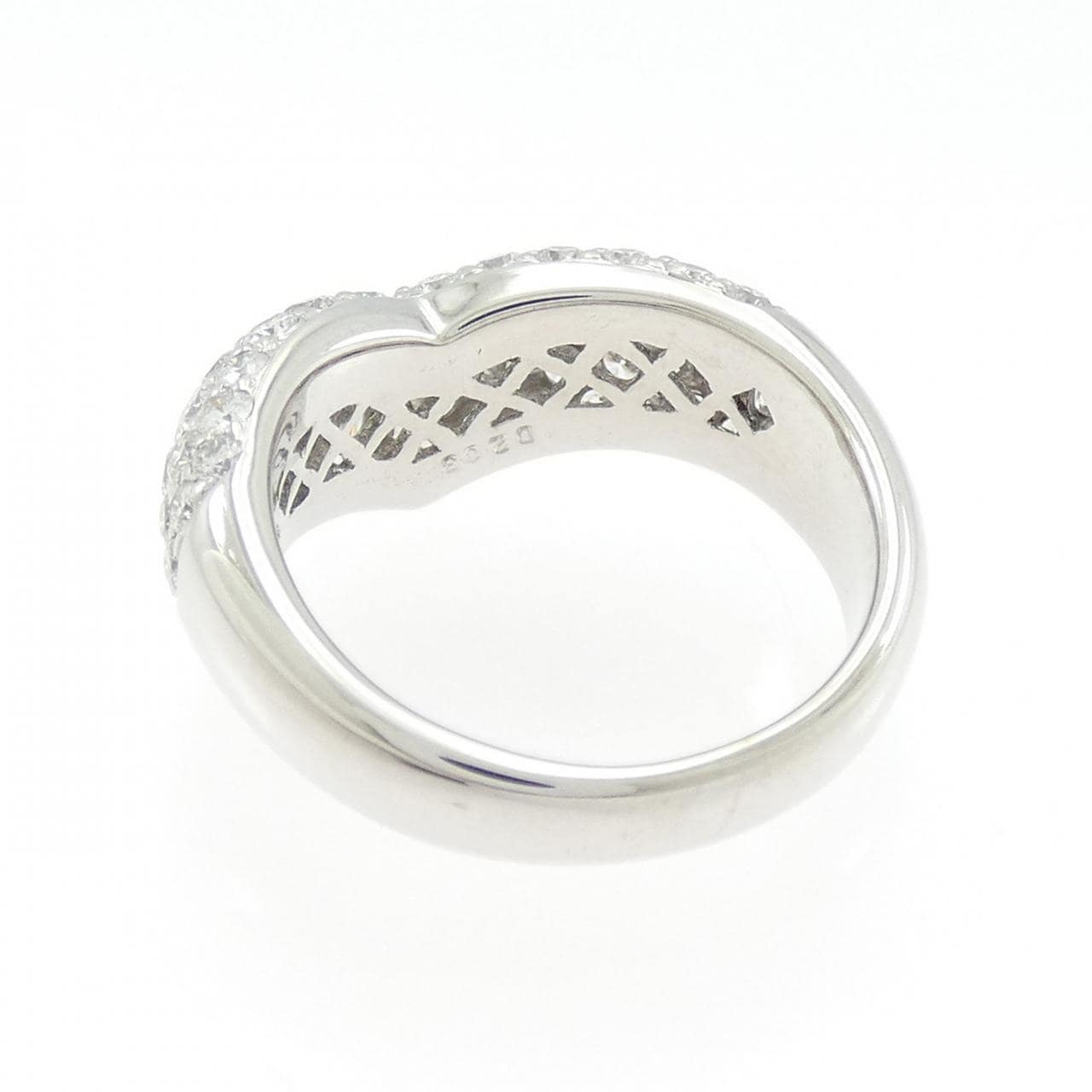 K18WG パヴェ ダイヤモンド リング 2.03CT