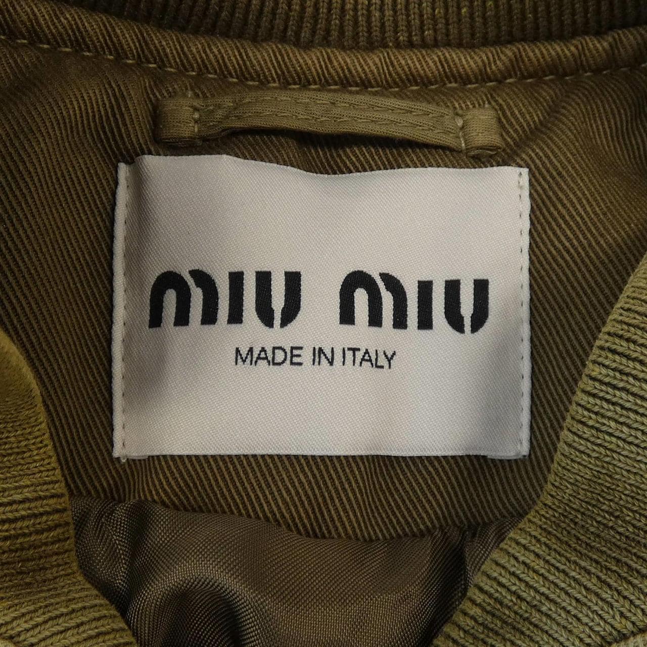 ミュウミュウ MIU MIU MIU MIU ロゴ ML1133 SOOO 135Q ブルゾン