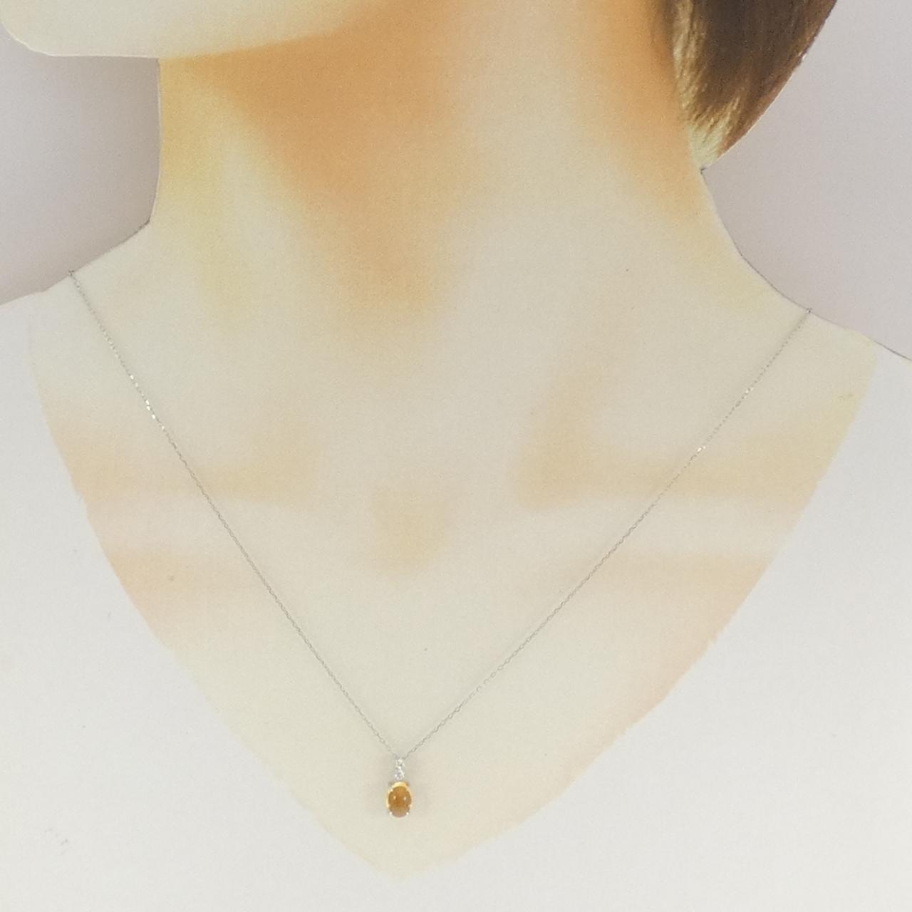 PT900/PT850 シトリン ネックレス 0.90CT