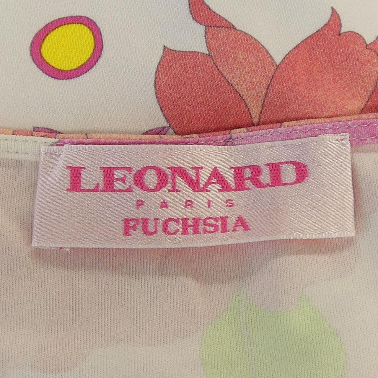 レオナール フューシャ LEONARD FUCHSIA カットワンピース