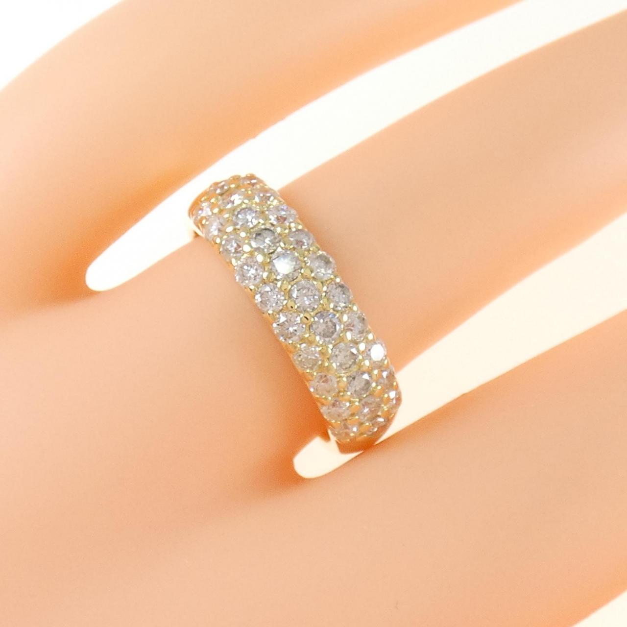 コメ兵｜K18YG パヴェ ダイヤモンド リング 1.00CT｜ジュエリー