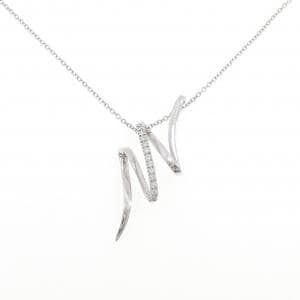 750WG ダイヤモンド ネックレス 0.18CT