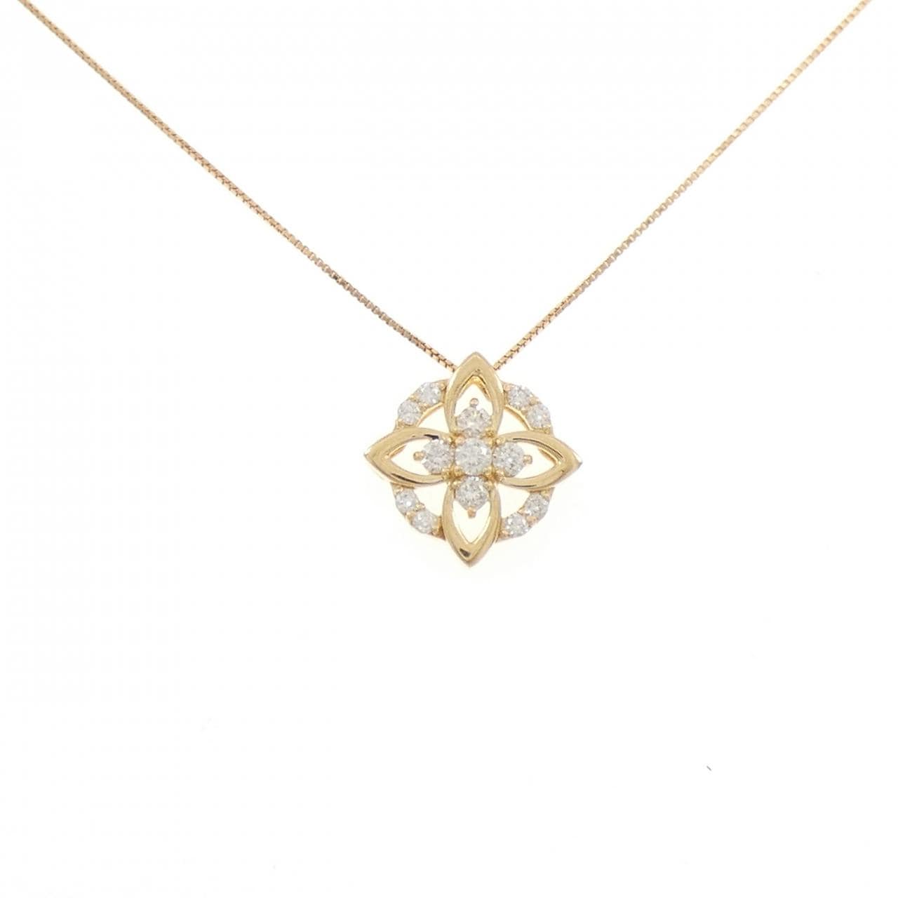 K18YG ダイヤモンド ネックレス 0.25CT
