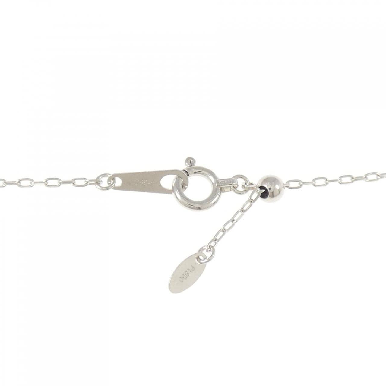 PT900/PT850 ソリティア ダイヤモンド ネックレス 0.313CT
