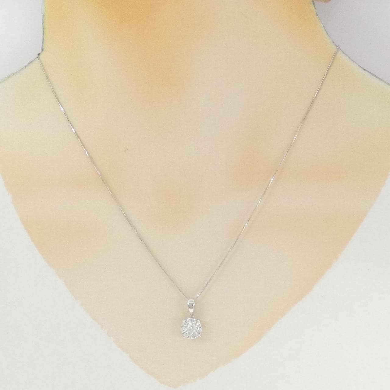 750WG/K18WG ダイヤモンド ネックレス