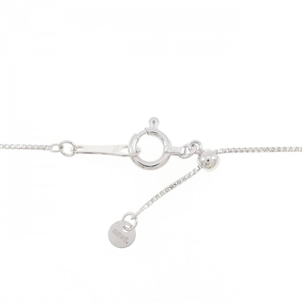 K18WG フラワー ダイヤモンド ネックレス 0.79CT