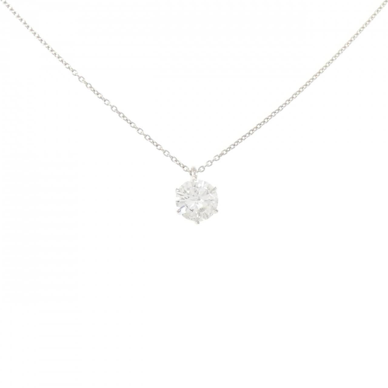 【リメイク】PT900/PT850 ダイヤモンド ネックレス 1.147CT G I1 VG