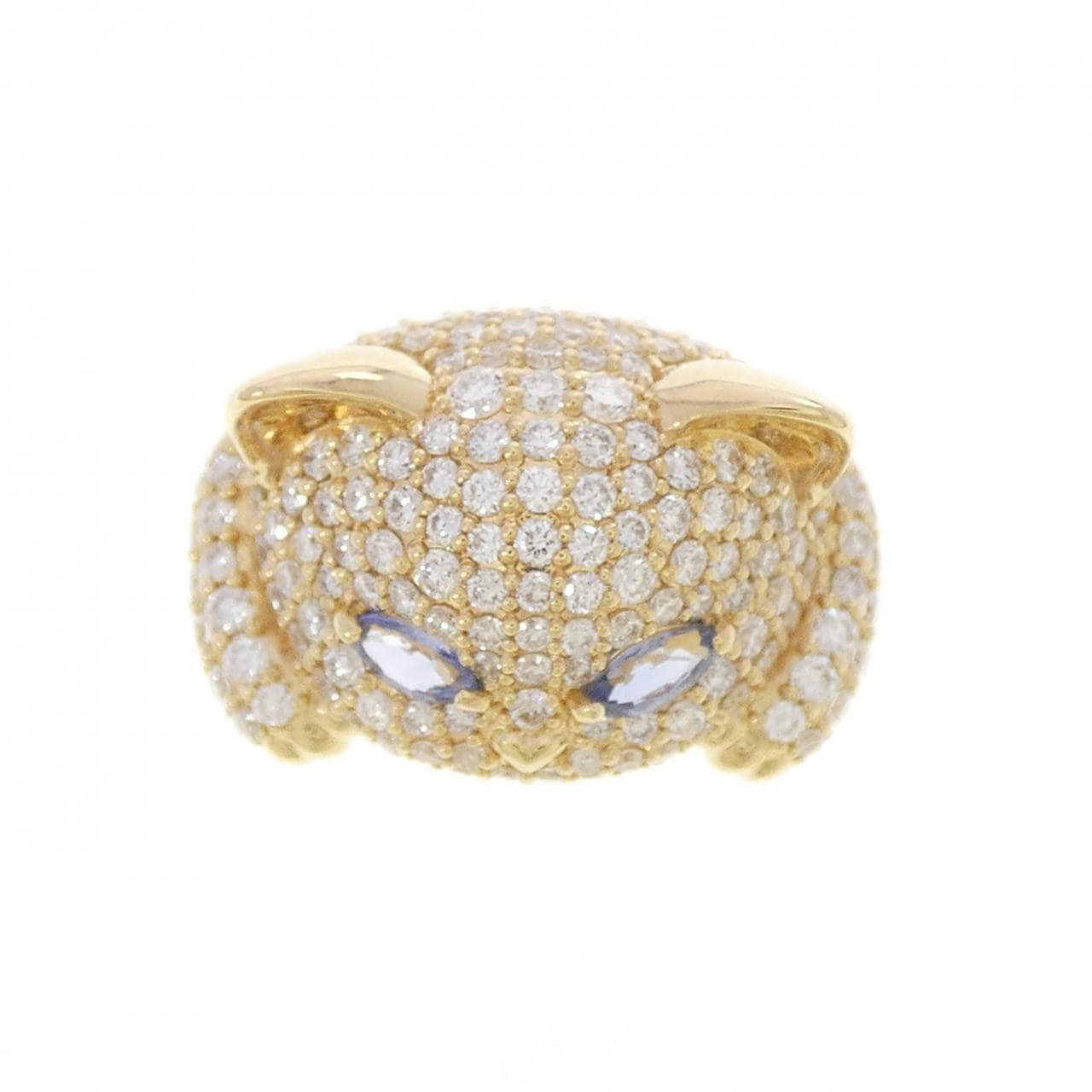 ポンテヴェキオ キャット サファイヤ リング 0.21CT