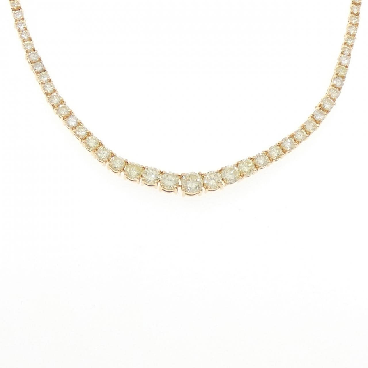 K18YG ダイヤモンド ネックレス 10.00CT
