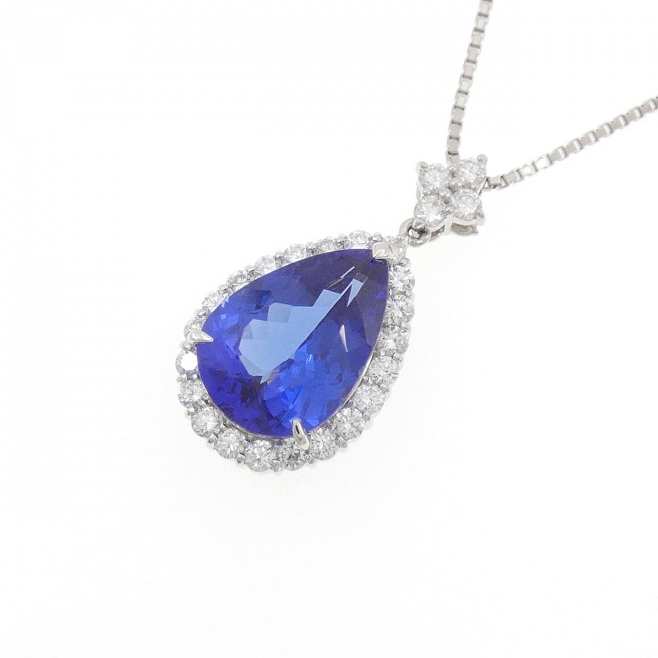 PT900/PT850 タンザナイト ネックレス 6.61CT