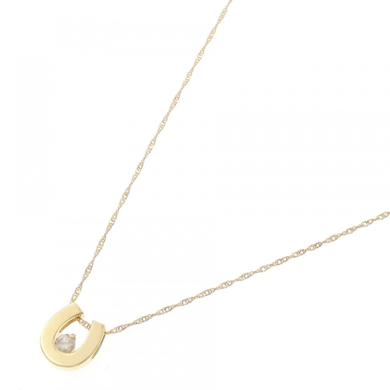 K18YG ダイヤモンド ネックレス 0.07CT