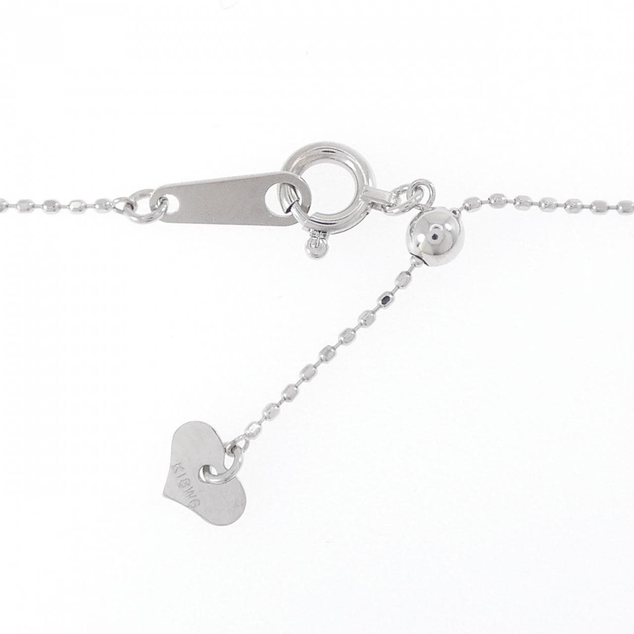K18WG 2WAY ダイヤモンド ネックレス 0.08CT