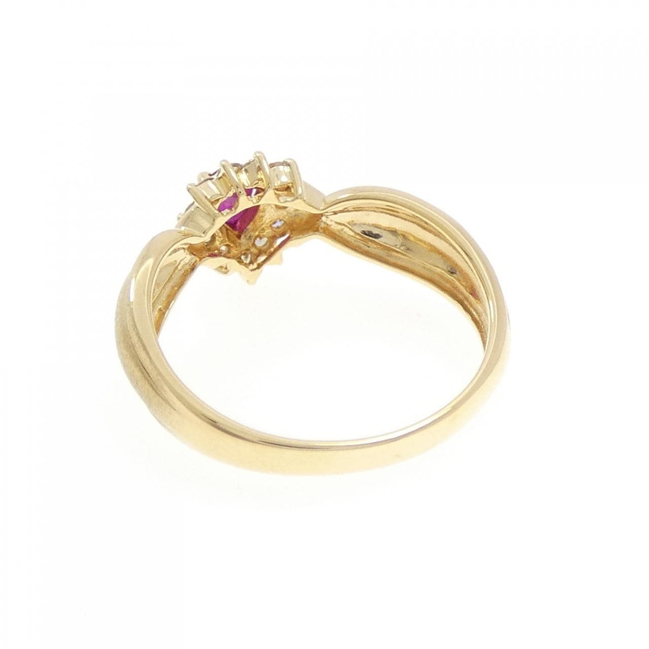 K18YG ルビー リング