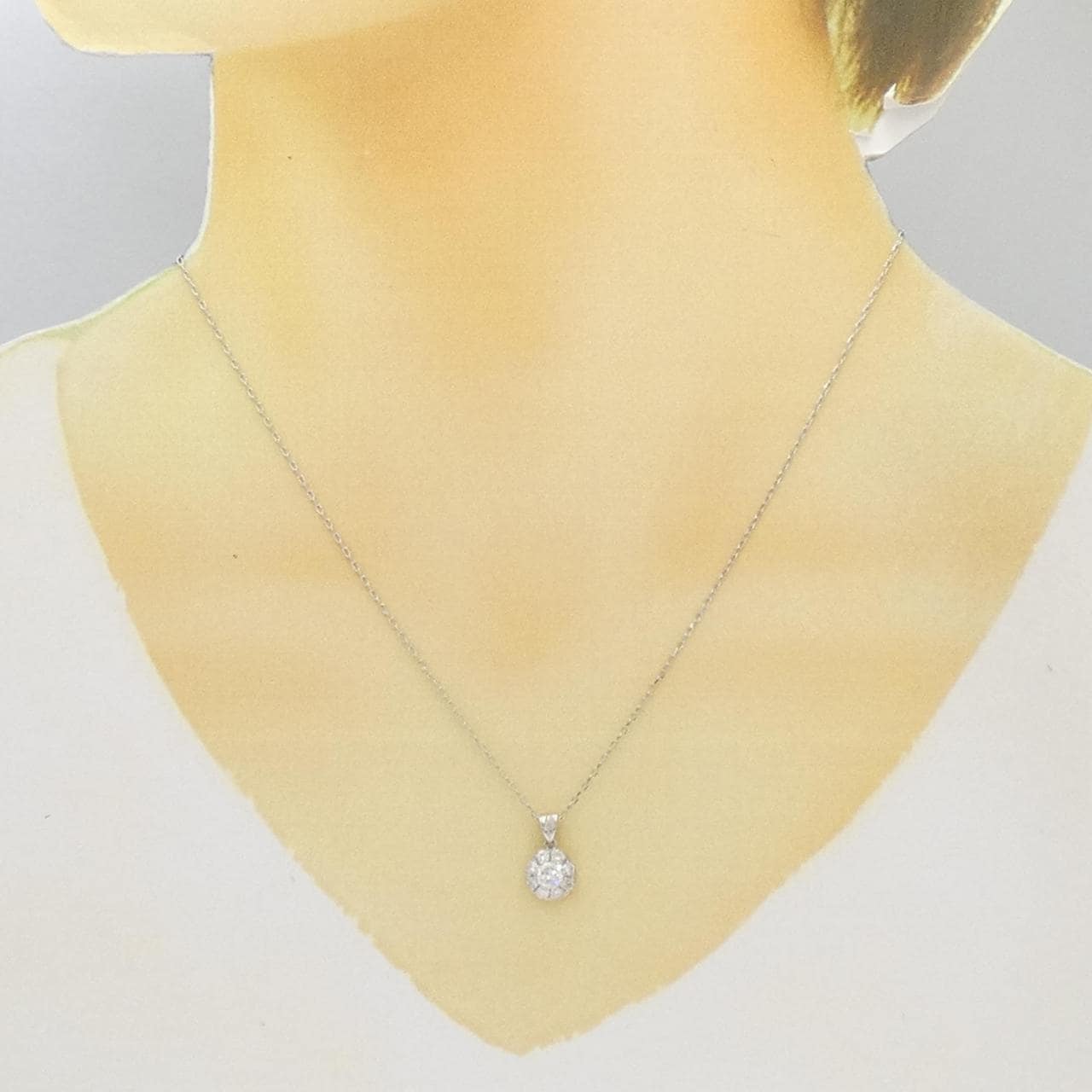 PT ダイヤモンド ネックレス 0.24CT