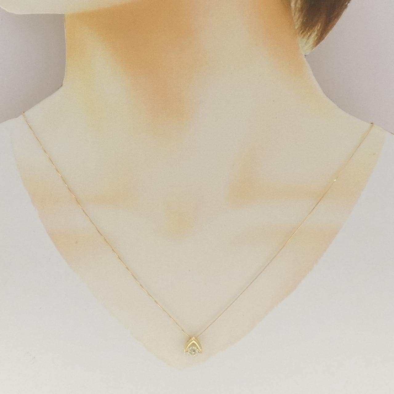 K18YG ダイヤモンド ネックレス 0.465CT