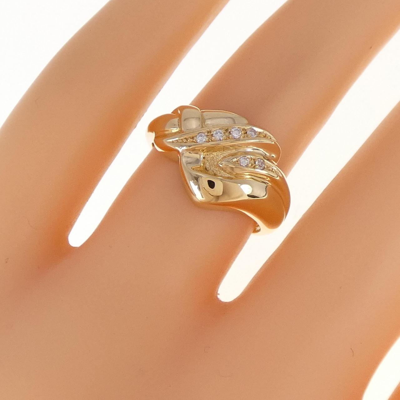 K18YG ダイヤモンド リング 0.05CT